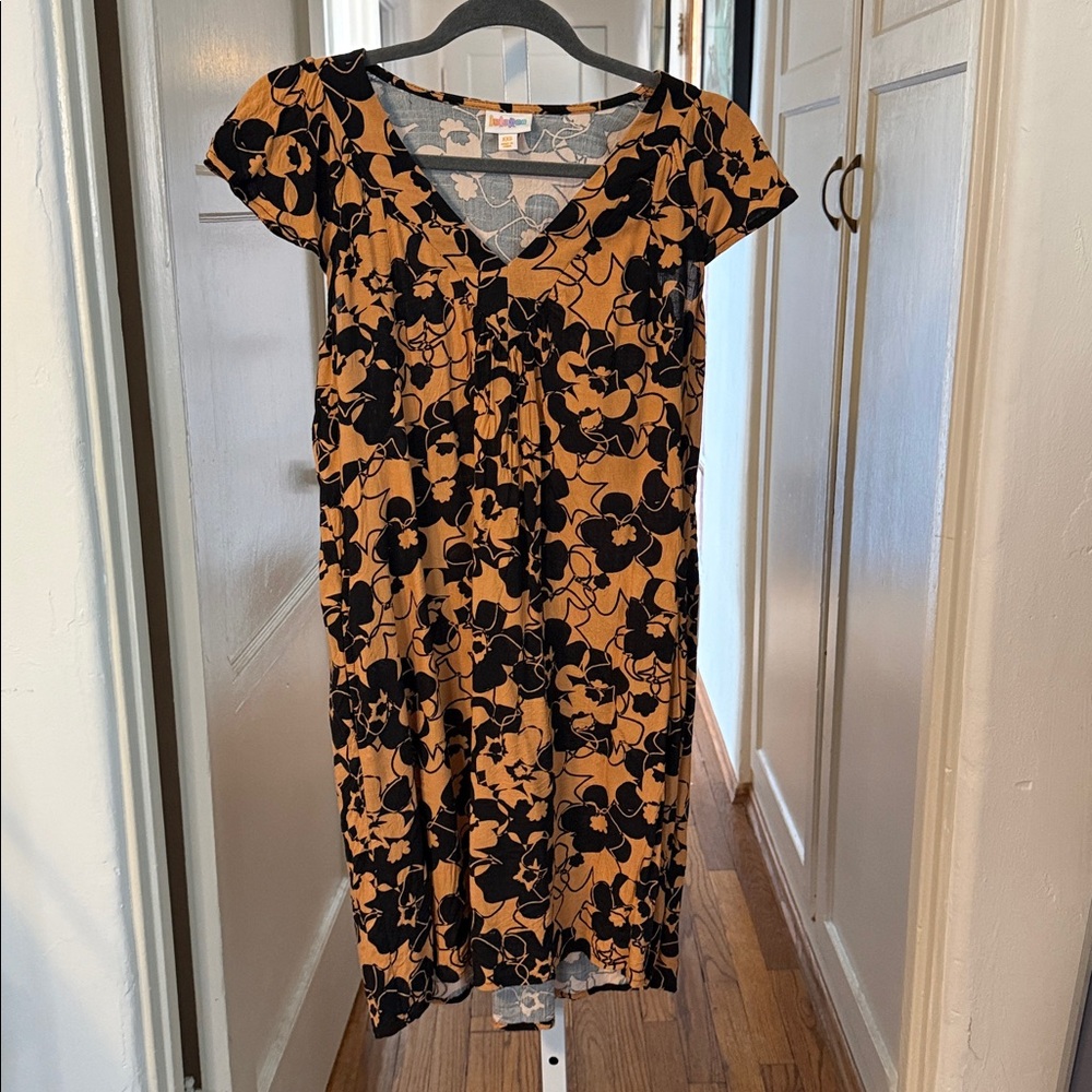 LuLaRoe Orange And Black Dress
